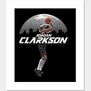 Jordan Clarkson Utah Skyline Posters and Art